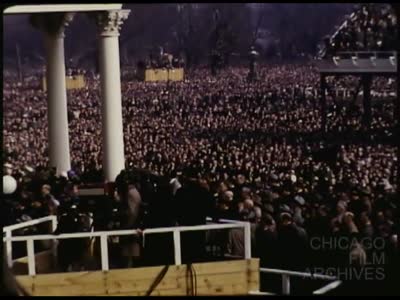 1953 (circa): Crowd at Eisenhower Inauguration 