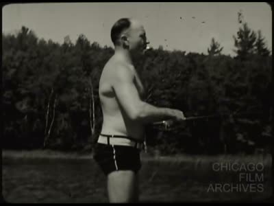 1935 (circa): Men's Fishing Trip 