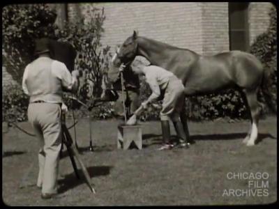 1930s: Family Scenes - Photo Shoot of Horse