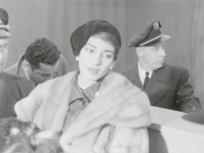 Maria Callas arrives Chicago from Rome