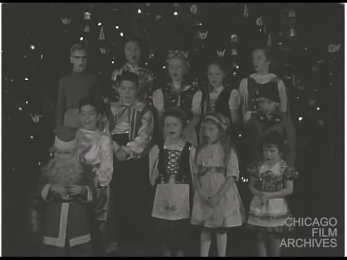 Christmas Santa at Museum - Goodrich Rubber Co. - Negative - Sound and Silent
