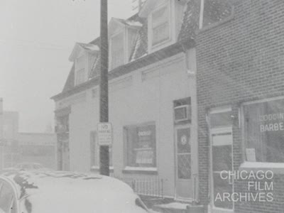 La Porte, Indiana---Snow Scenes, Wind-driven snow---shots from Toll road, snow pics. 1-24-61