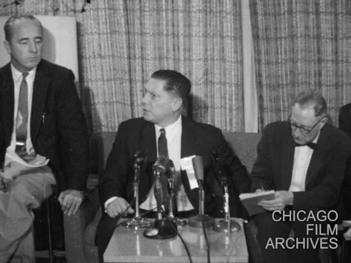 Jimmy Hoffa Press Conference Chicago