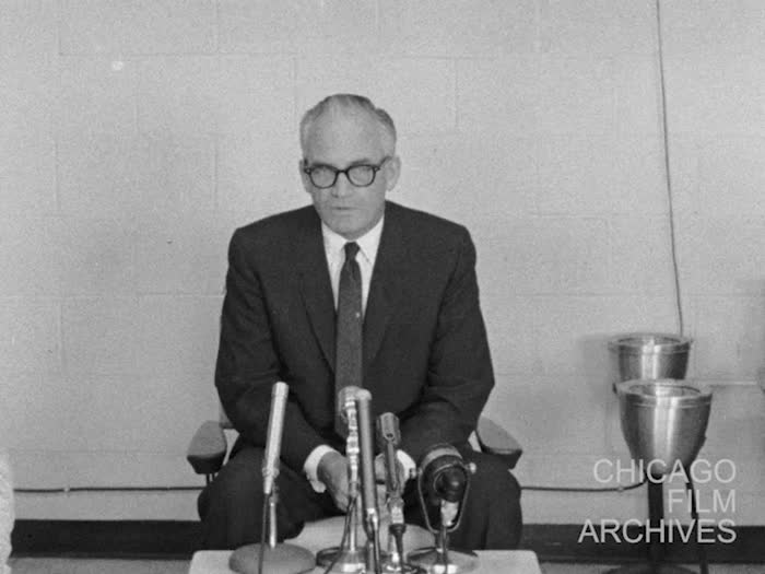 Chicago - Goldwater News Conference O'Hare - Comments on Berlin - GOP