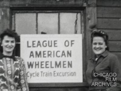 1938 circa: Trip to Stillman Valley, Illinois - Bike Club Trip by Train to Beloit, Wisconsin