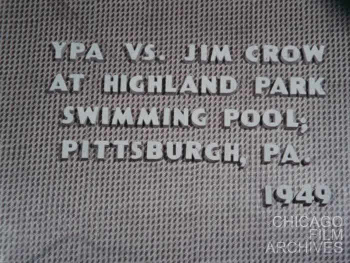 YPA vs. Jim Crow at Highland Park Swimming Pool, Pittsburgh, PA. 1949 - Cokeburg - Dance Group