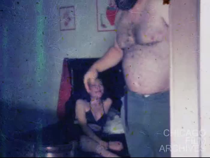 This is the dinner scene with Darcy Whilhelmi and the other girls. One Spanish girl is masashing my stomach and the black girl smells my shirt and says it is wet. Darcy says that she is the devil's daughter. Then they continue filming. August, 1982.