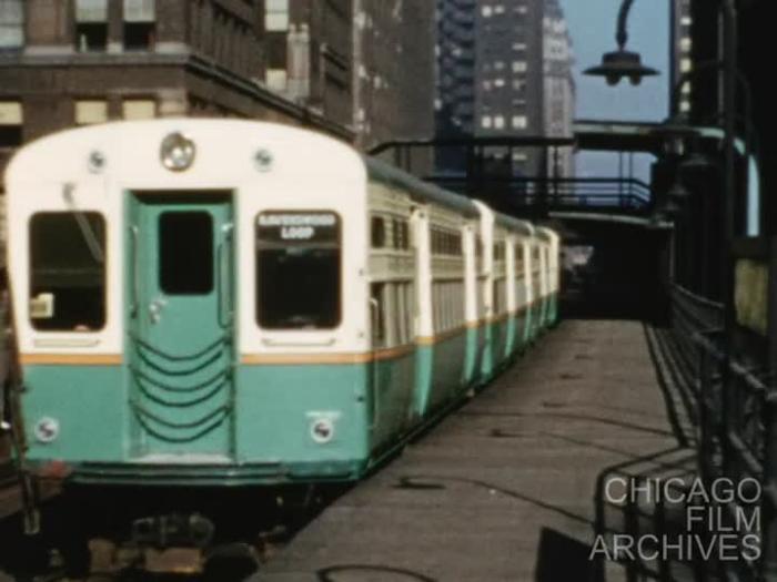 [1959 circa: CTA "L" and North Shore Line]