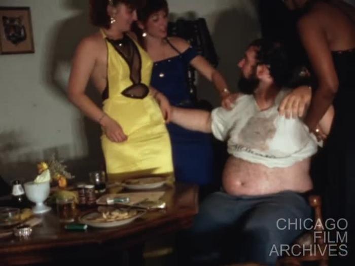 I am with the three strippers, Darcy Whilhelmi, Frankie and a Spanish girl. The Spanish girls said that I should stick to me diet because she mentioned that a girl lost 25 pounds in 30 weeks. Adrienne Carter is also there. August, 1982