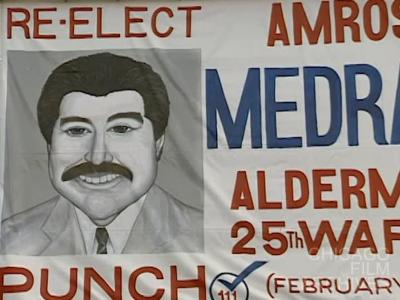Chicago Visuals / Postering with Frank Avila Campaign Workers / Medrano Campaign Sign / Office Interview with Ald. Ambrosio Medrano
