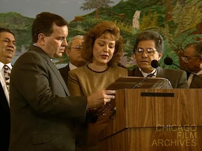 Latino Ministers Endorse Daley [Cont.] / Daley Phone Bank 1