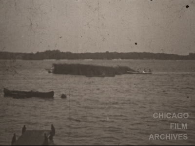 Dells; Repairing Canoe; Sail Boat; Hunting Canoe; top of car[?]