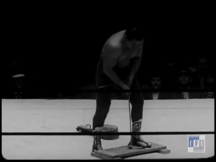 [Wrestling TV show]: Atlas Strong Man Exhibition, Mighty Atlas vs Great Moto